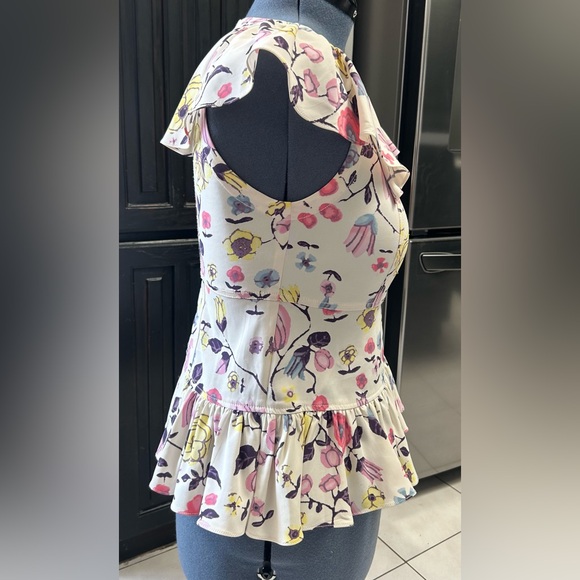Rebecca Taylor Floral Top/ blouse Size 4 - Picture 2 of 10